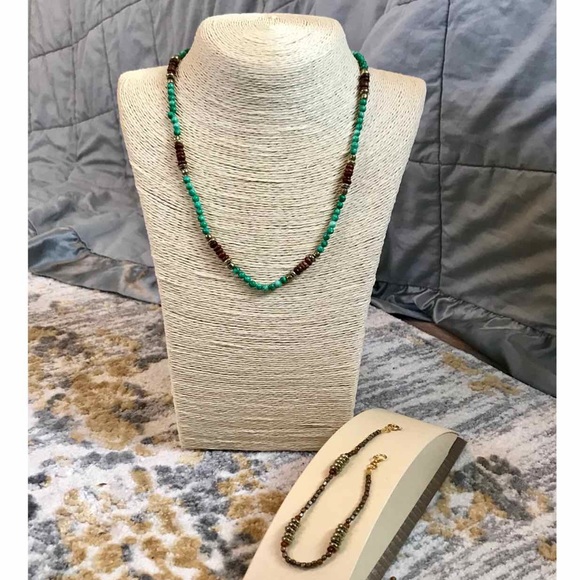 Artisan made Boho Necklace and Bracelet Set - Picture 2 of 4